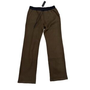 Richie Le Collection  Mens Relaxed Fleece Pants Brown Size XL